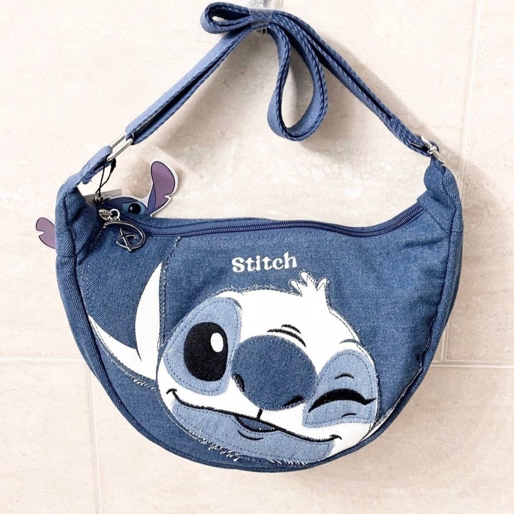 Disney Lilo & Stitch Denim Sling Bum Bag